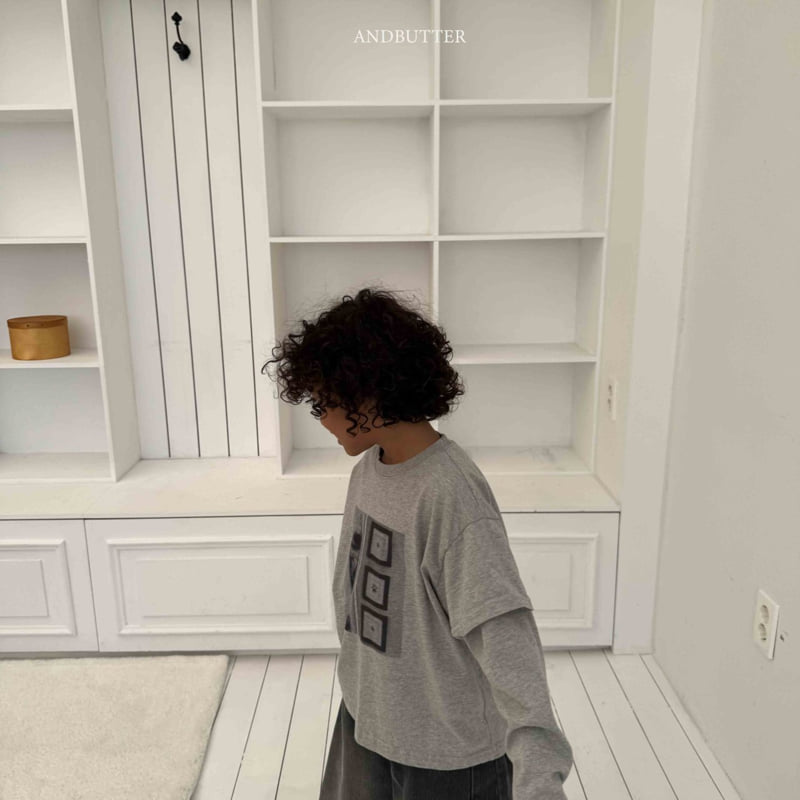 Andbutter - Korean Children Fashion - #littlefashionista - Puppy Layered Tee - 12