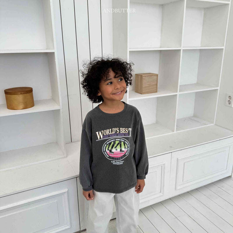 Andbutter - Korean Children Fashion - #littlefashionista - Pigment Board Tee - 7