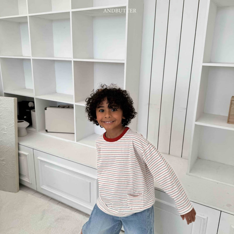 Andbutter - Korean Children Fashion - #littlefashionista - Miu Pocket Tee - 10
