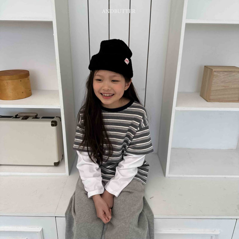 Andbutter - Korean Children Fashion - #littlefashionista - Smoothie Layered Tee - 12