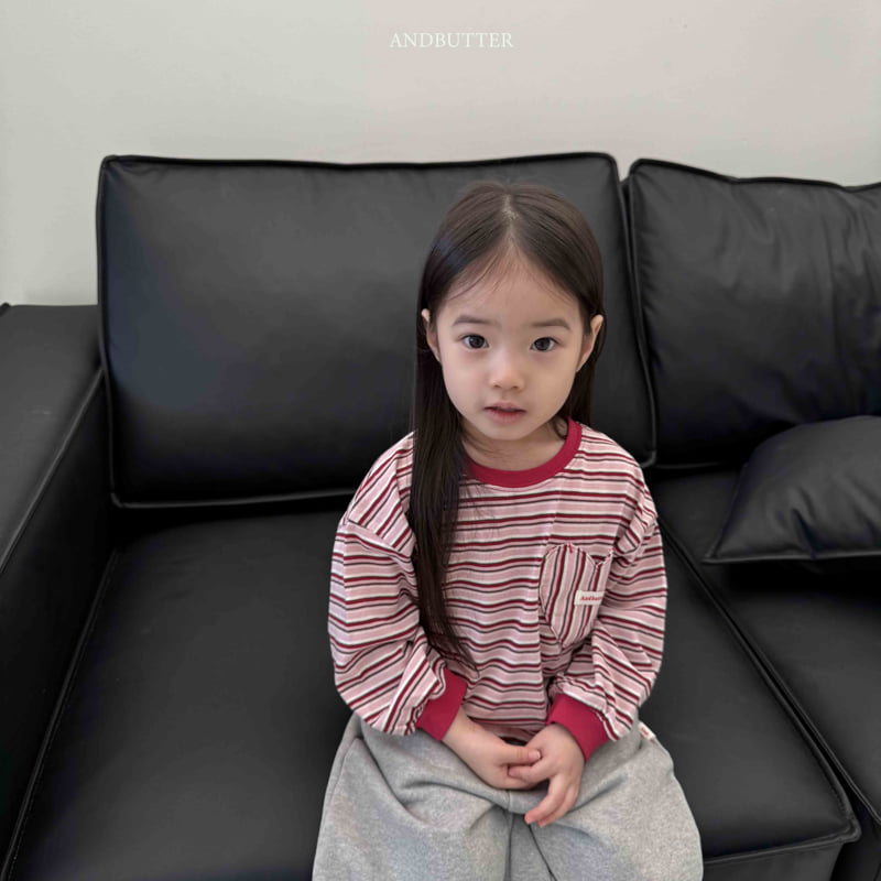 Andbutter - Korean Children Fashion - #magicofchildhood - Cozy Heart Tee - 6