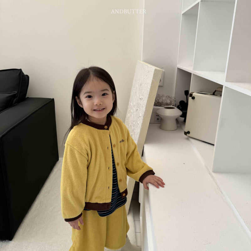 Andbutter - Korean Children Fashion - #magicofchildhood - Two-Tone Terry Cardigan - 5