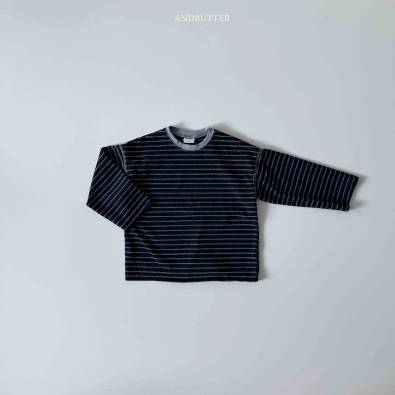 Andbutter - Korean Children Fashion - #minifashionista - Classic Striped Tee - 5