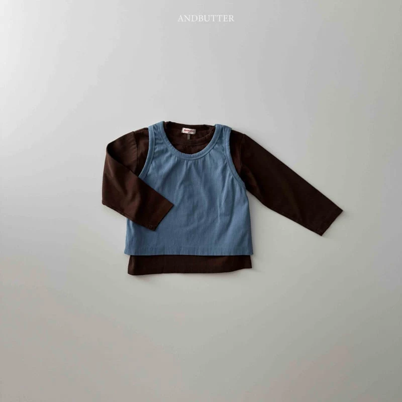 Andbutter - Korean Children Fashion - #magicofchildhood - Tone-on-Tone Set - 4