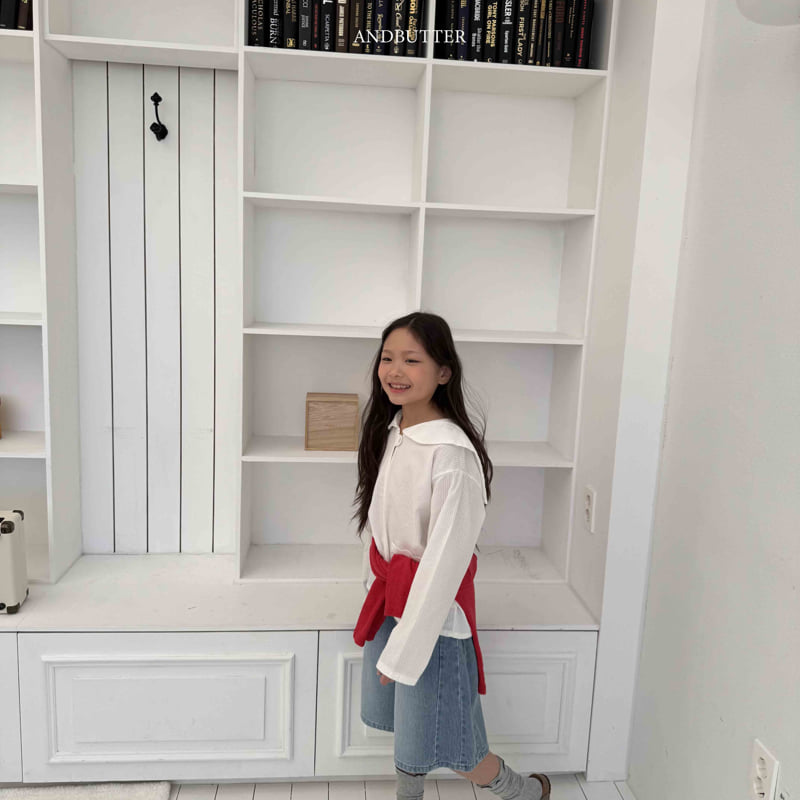 Andbutter - Korean Children Fashion - #magicofchildhood - Sailor Striped Blouse - 4