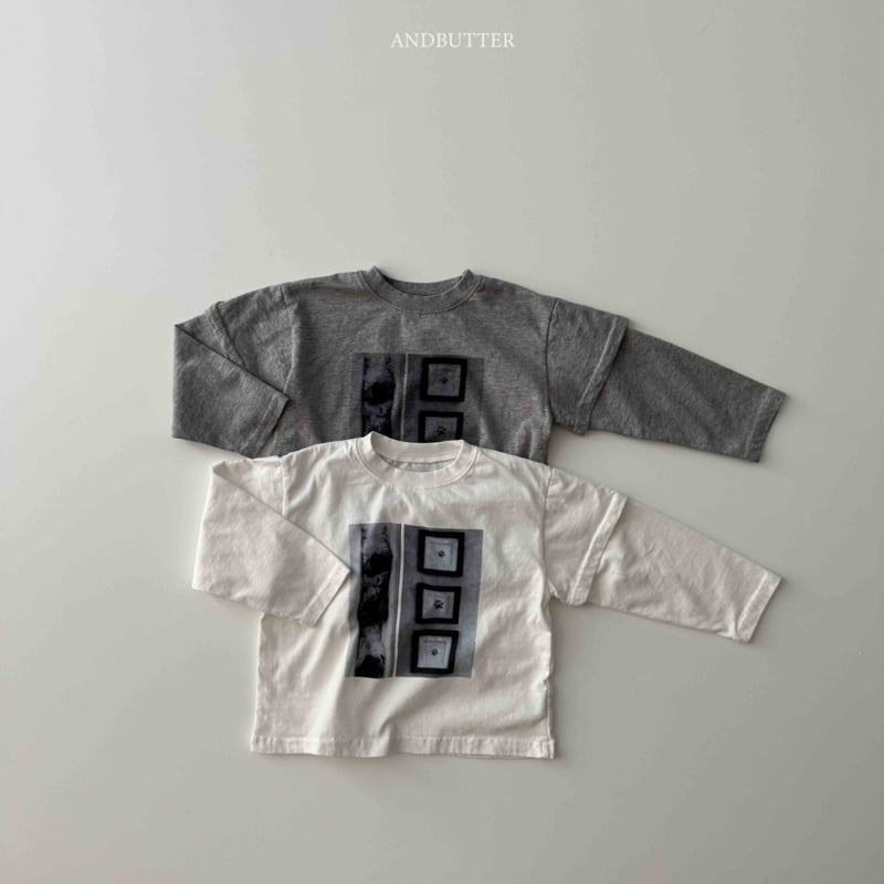 Andbutter - Korean Children Fashion - #prettylittlegirls - Puppy Layered Tee