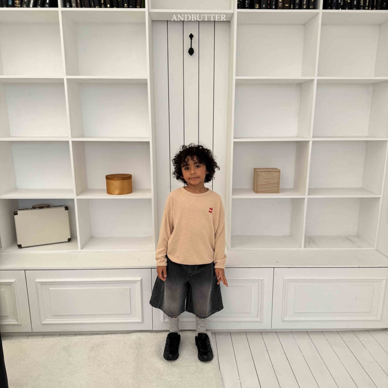 Andbutter - Korean Children Fashion - #prettylittlegirls - Melona Ribbed Tee - 8