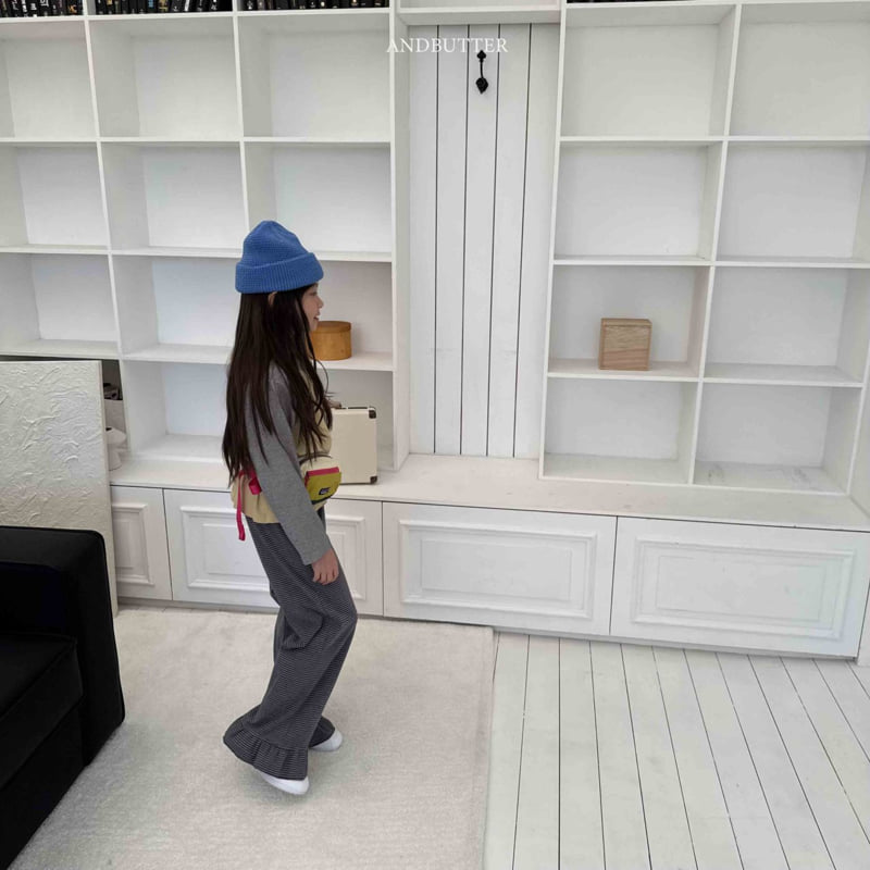 Andbutter - Korean Children Fashion - #stylishchildhood - Frill Bootcut Pants - 12