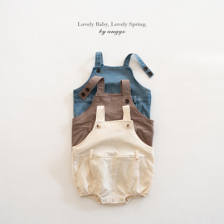 Anggo - Korean Baby Fashion - #babyboutiqueclothing - Bebe Pine Overall Romper - 8