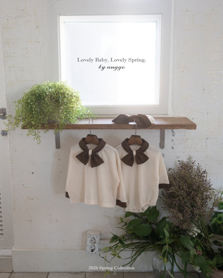 Anggo - Korean Baby Fashion - #babyboutiqueclothing - Bebe Cream Bun Romper - 3