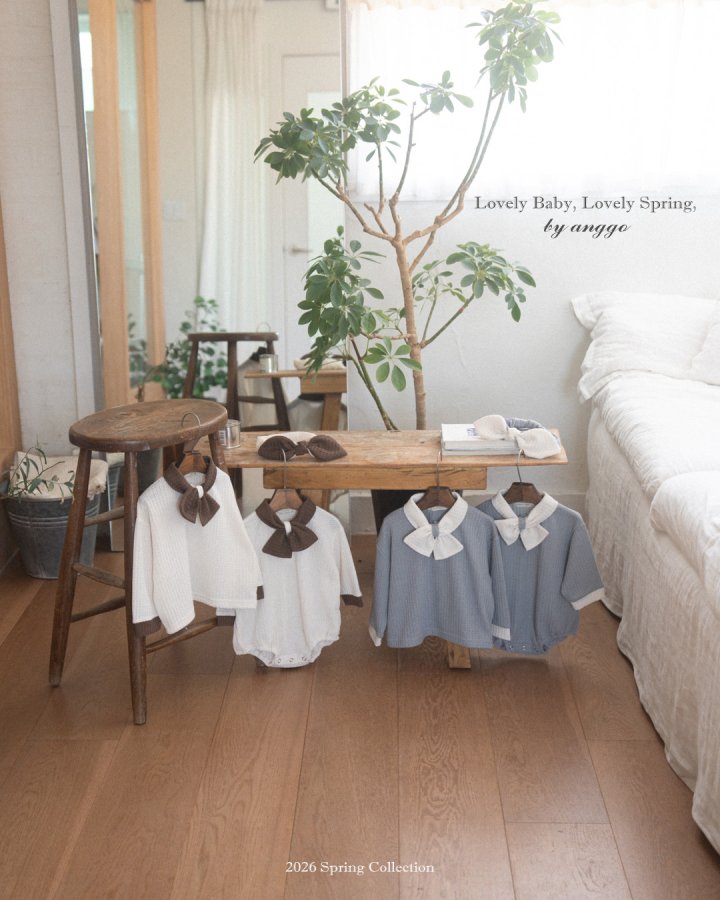 Anggo - Korean Baby Fashion - #babyboutiqueclothing - Bebe Cream Bun Romper - 4