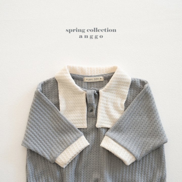 Anggo - Korean Baby Fashion - #babyootd - Bebe Cream Bun Romper - 10