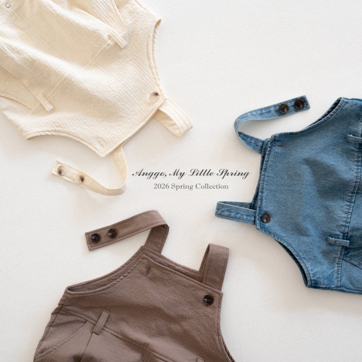 Anggo - Korean Baby Fashion - #babyoutfit - Bebe Pine Overall Romper - 2