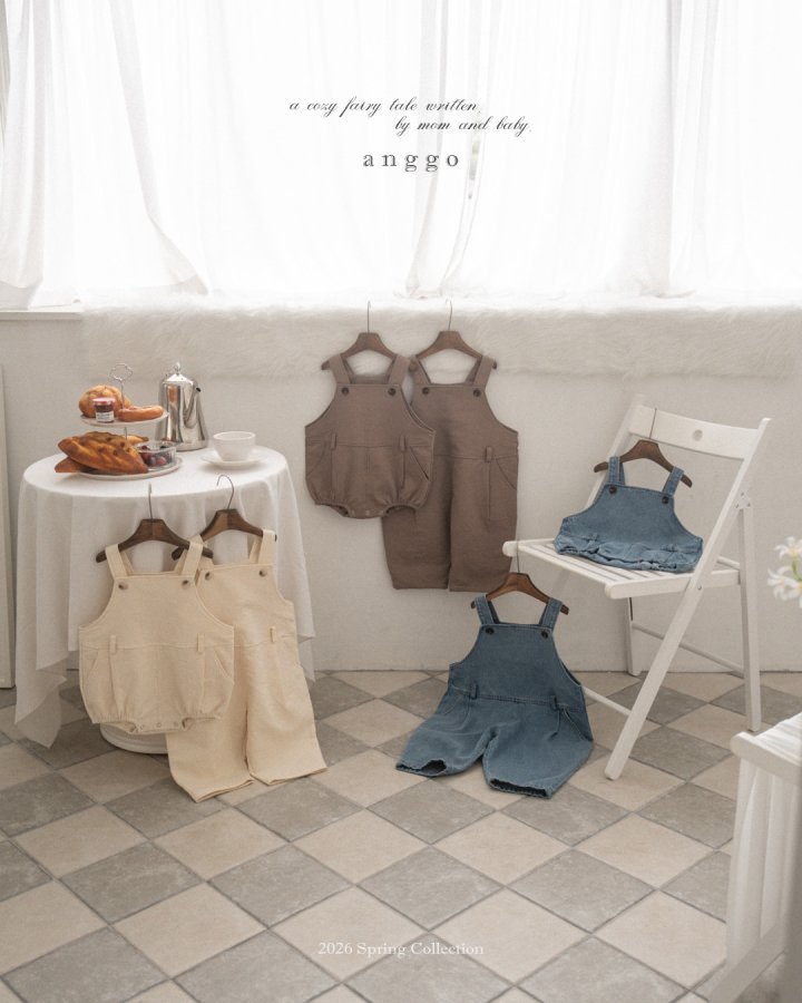 Anggo - Korean Baby Fashion - #babywear - Bebe Pine Overall Romper - 3