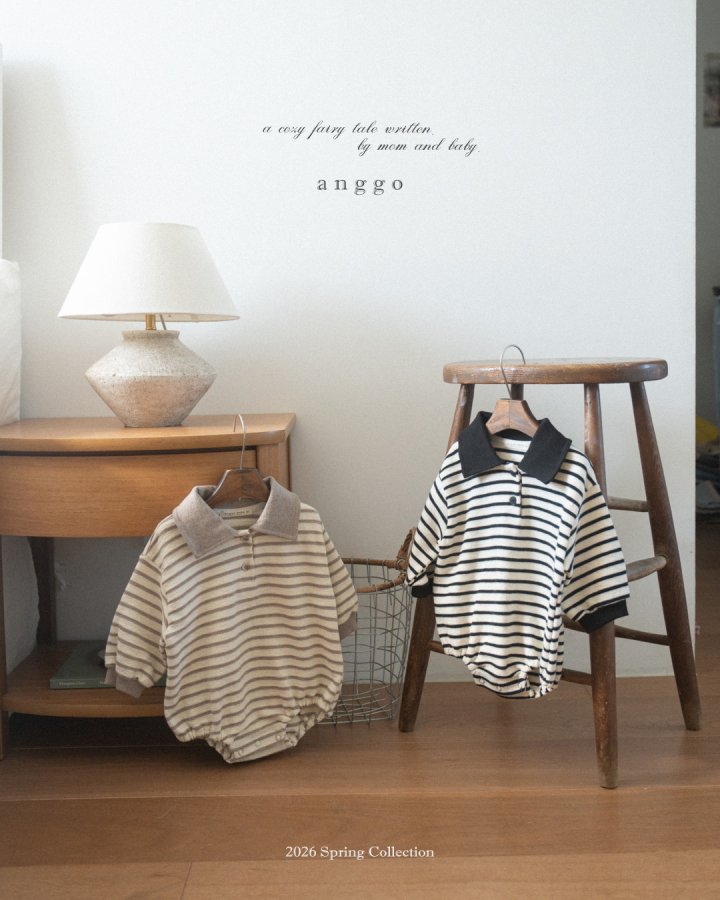 Anggo - Korean Baby Fashion - #onlinebabyboutique - Bebe Kitkat Romper