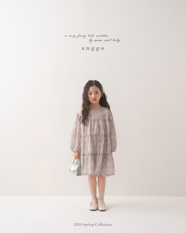 Anggo - Korean Children Fashion - #kidsstore - Cherry Blossom One-piece - 4