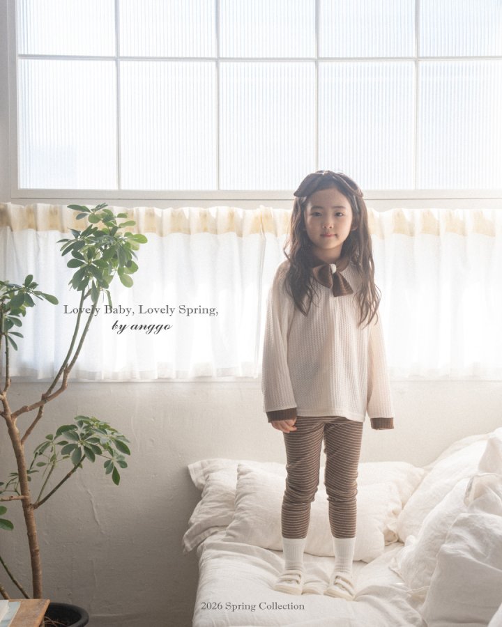 Anggo - Korean Children Fashion - #minifashionista - Cream Bun Tee - 3
