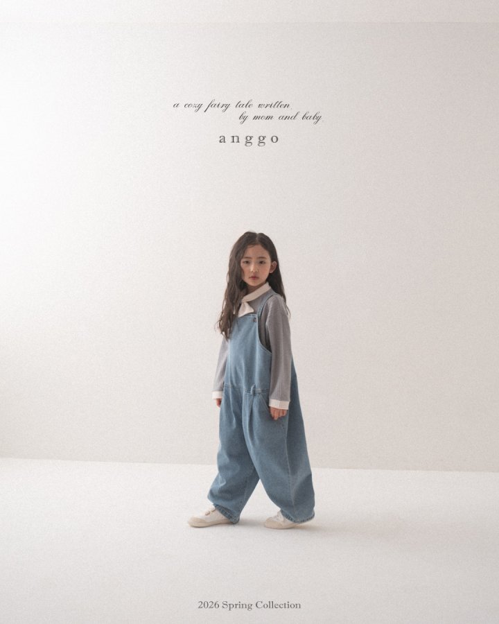 Anggo - Korean Children Fashion - #prettylittlegirls - Pine Overalls - 5