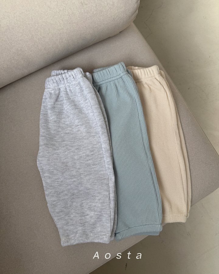 Aosta - Korean Baby Fashion - #babyboutique - Waffle Pants