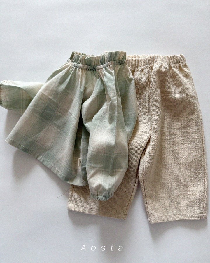 Aosta - Korean Baby Fashion - #babyboutique - Le Check Blouse - 12