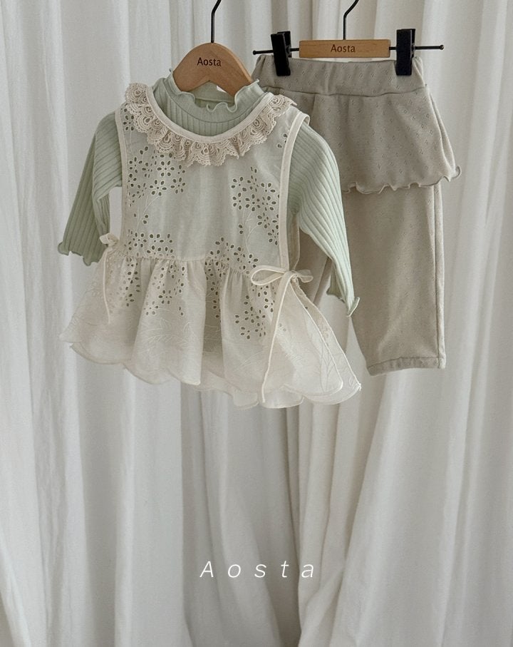 Aosta - Korean Baby Fashion - #babyboutique - Lace Cotton Blouse - 10