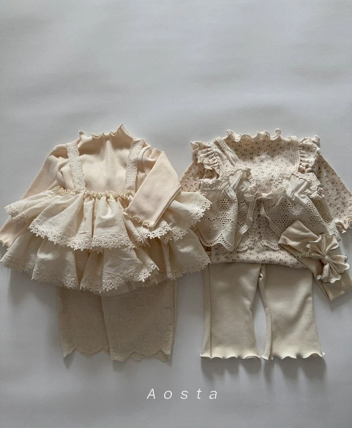 Aosta - Korean Baby Fashion - #babyboutique - Lace Tiered Blouse - 9