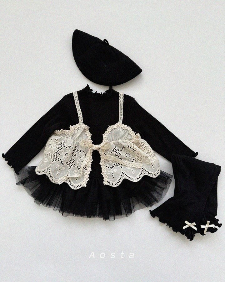 Aosta - Korean Baby Fashion - #babyboutique - Lace Bustier - 8