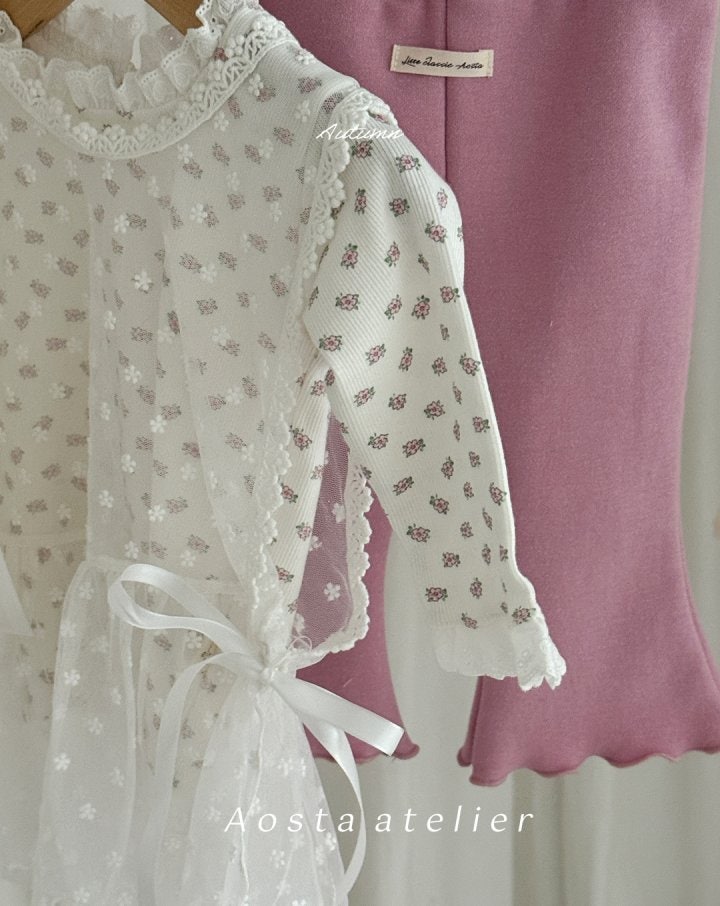 Aosta - Korean Baby Fashion - #babyboutique - Lace Vest - 5
