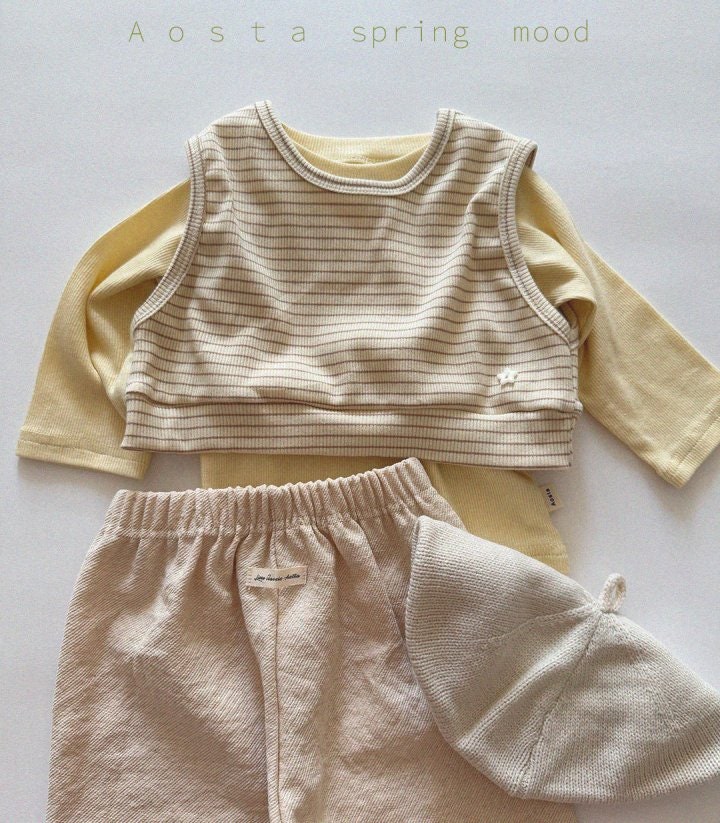 Aosta - Korean Baby Fashion - #babyboutiqueclothing - Choco Star Vest - 6
