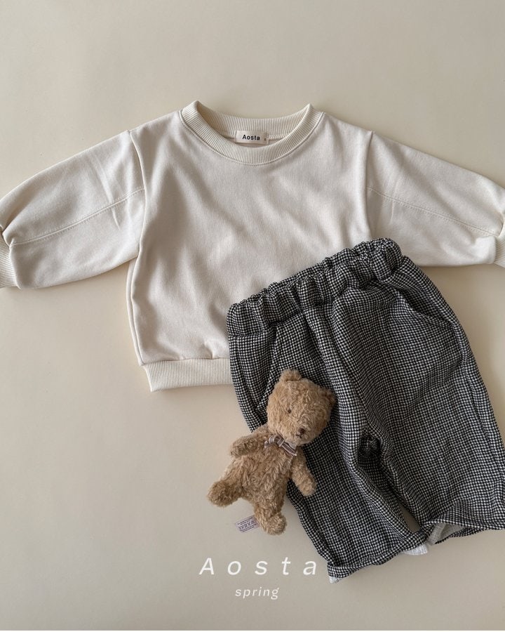 Aosta - Korean Baby Fashion - #babyboutique - Check Pants - 4