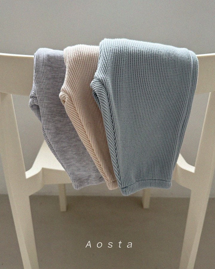 Aosta - Korean Baby Fashion - #babyboutiqueclothing - Waffle Pants - 2