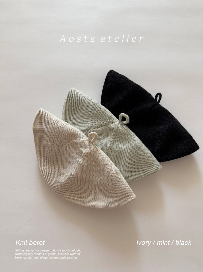 Aosta - Korean Baby Fashion - #babyboutiqueclothing - Knit Beret