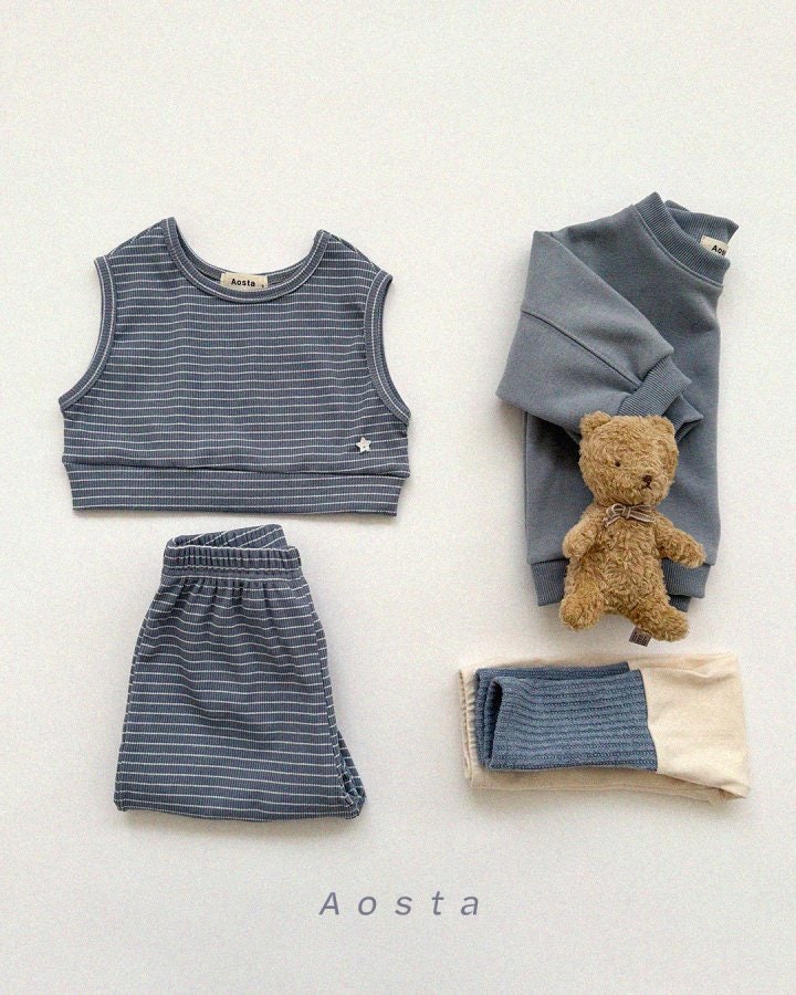 Aosta - Korean Baby Fashion - #babyclothing - Choco Star Vest - 7
