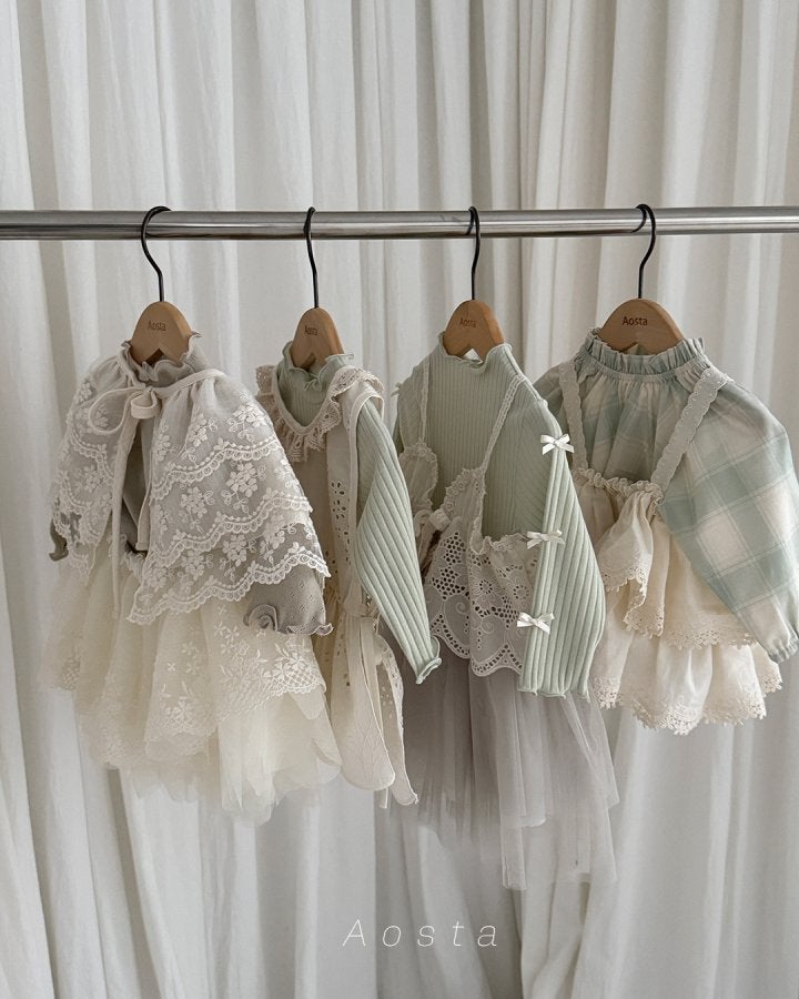 Aosta - Korean Baby Fashion - #babyclothing - Lace Bustier - 10