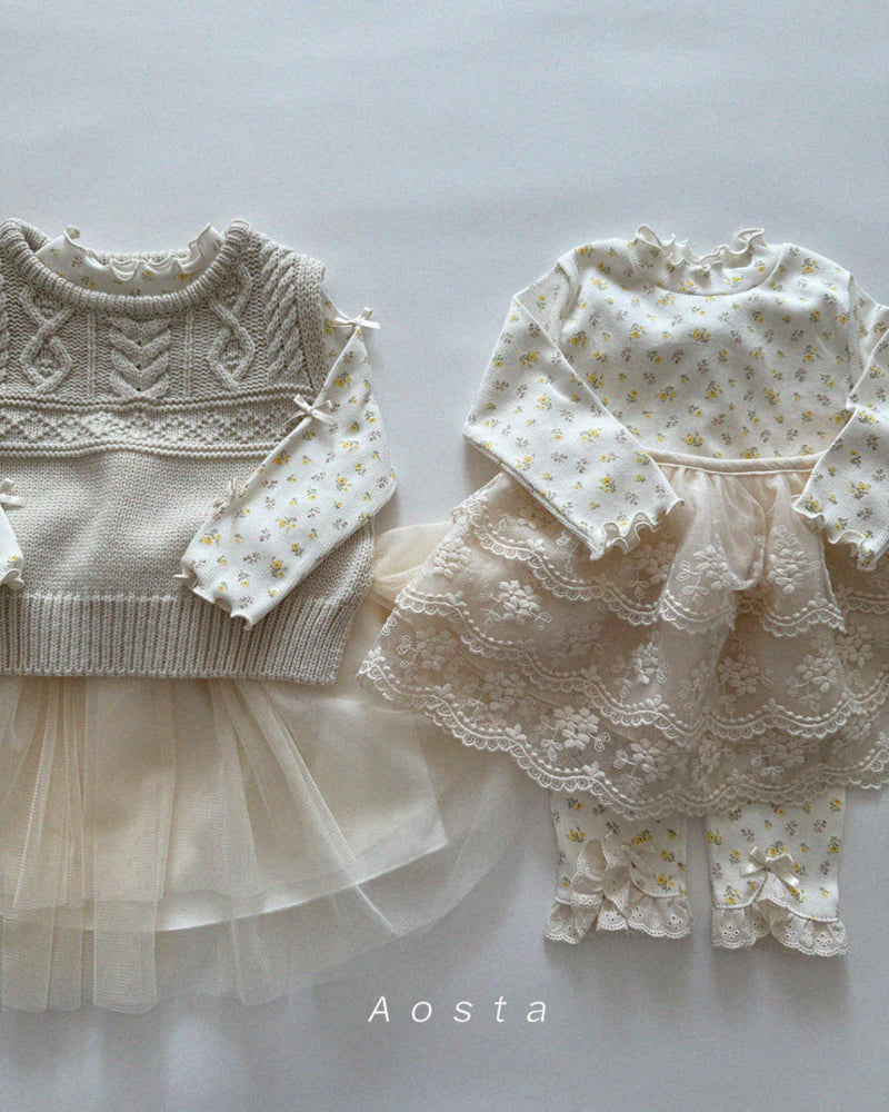 Aosta - Korean Baby Fashion - #babyclothing - Lace Muse Skirt - 8