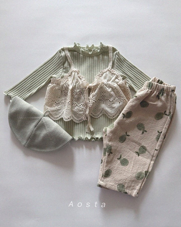 Aosta - Korean Baby Fashion - #babyfashion - Lace Bustier - 11