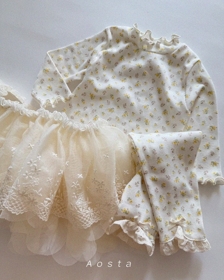 Aosta - Korean Baby Fashion - #babyfashion - Lace Tulle Skirt - 10