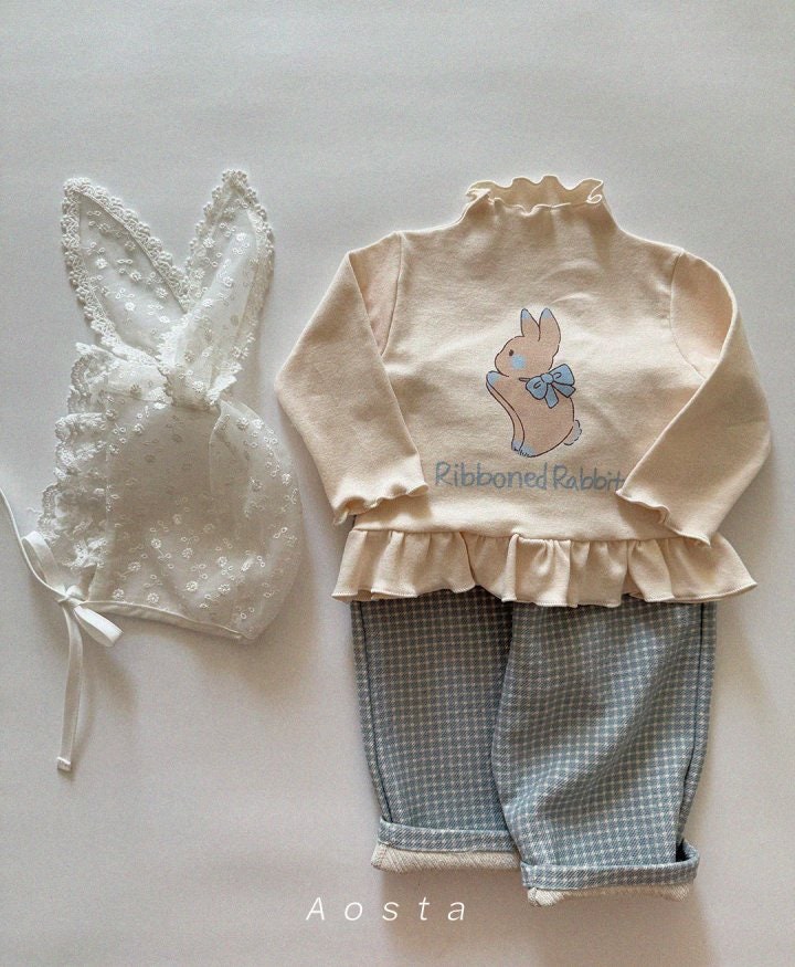 Aosta - Korean Baby Fashion - #babyfashion - Lace Rabbit Hat - 7