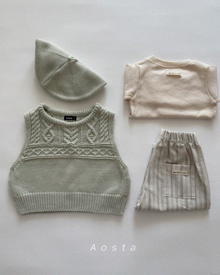 Aosta - Korean Baby Fashion - #babyclothing - Knit Vest - 4