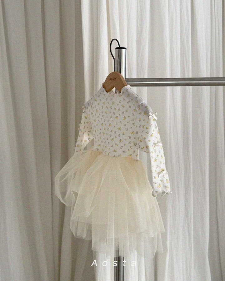 Aosta - Korean Baby Fashion - #babyfashion - Camellia One-piece - 2