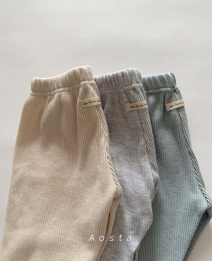 Aosta - Korean Baby Fashion - #babyfever - Waffle Pants - 5