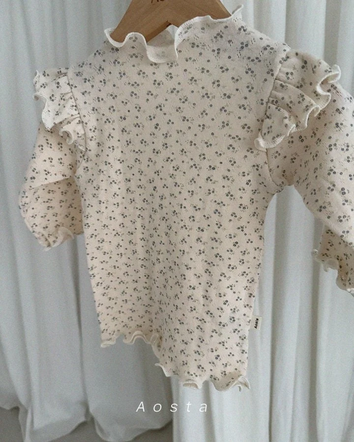 Aosta - Korean Baby Fashion - #babyfever - Angel Frill Tee - 2