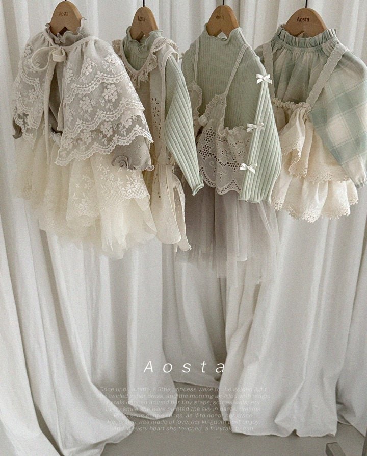 Aosta - Korean Baby Fashion - #babyfever - Lace Tulle Skirt - 11
