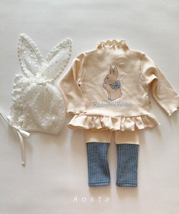 Aosta - Korean Baby Fashion - #babyfever - Lace Rabbit Hat - 8