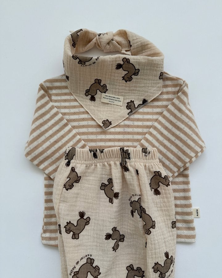 Aosta - Korean Baby Fashion - #babygirlfashion - Bonbon Scarf - 8