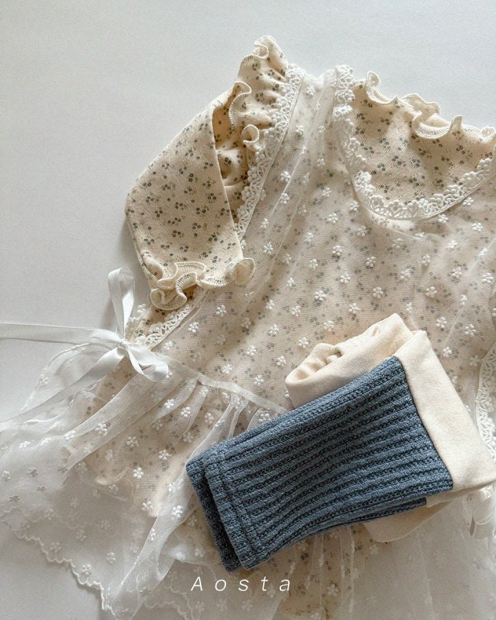 Aosta - Korean Baby Fashion - #babygirlfashion - Lace Vest - 10