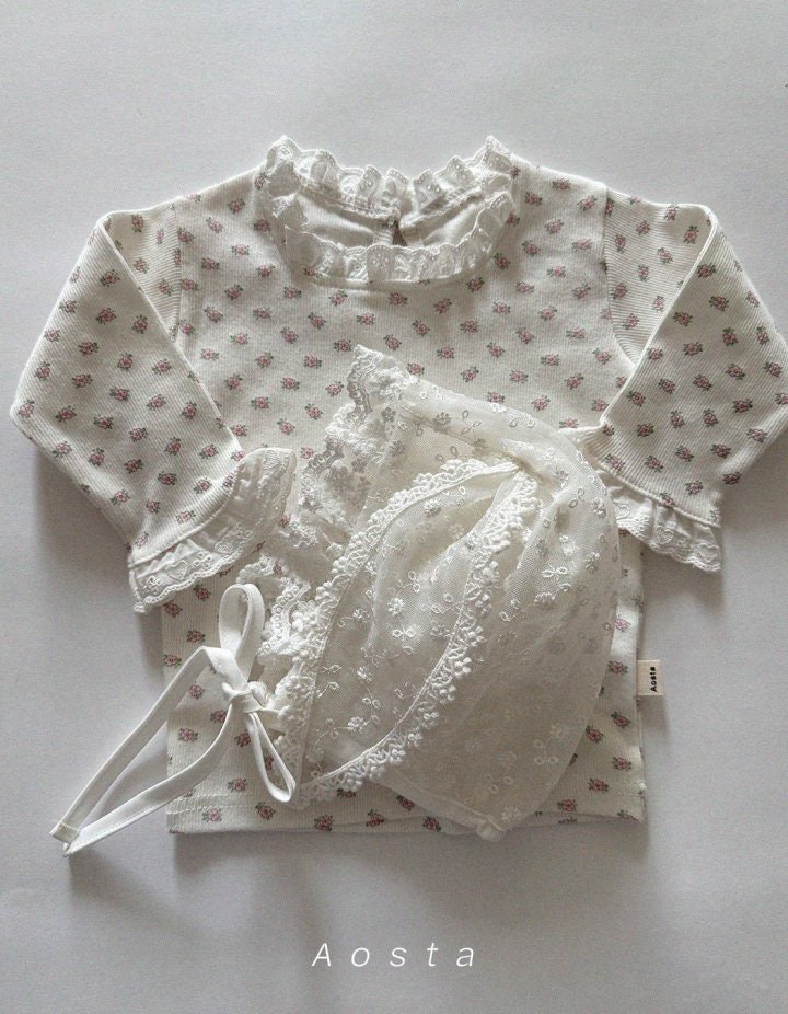 Aosta - Korean Baby Fashion - #babygirlfashion - Lace Rabbit Hat - 9