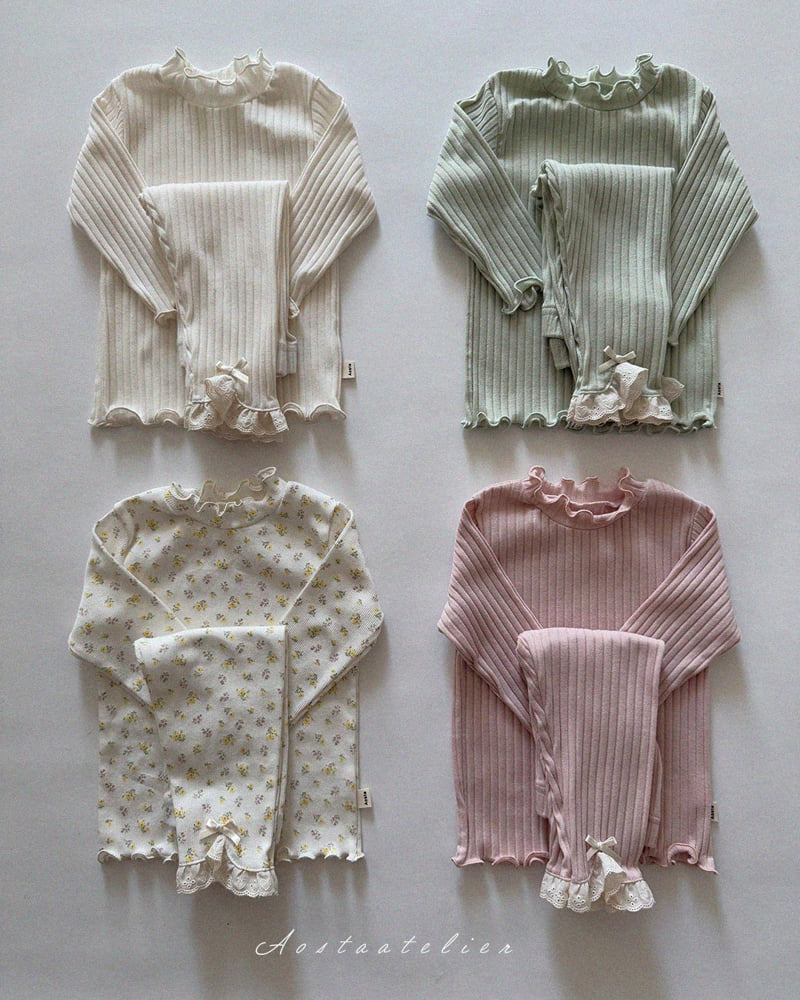 Aosta - Korean Baby Fashion - #babygirlfashion - Camellia Leggings - 2
