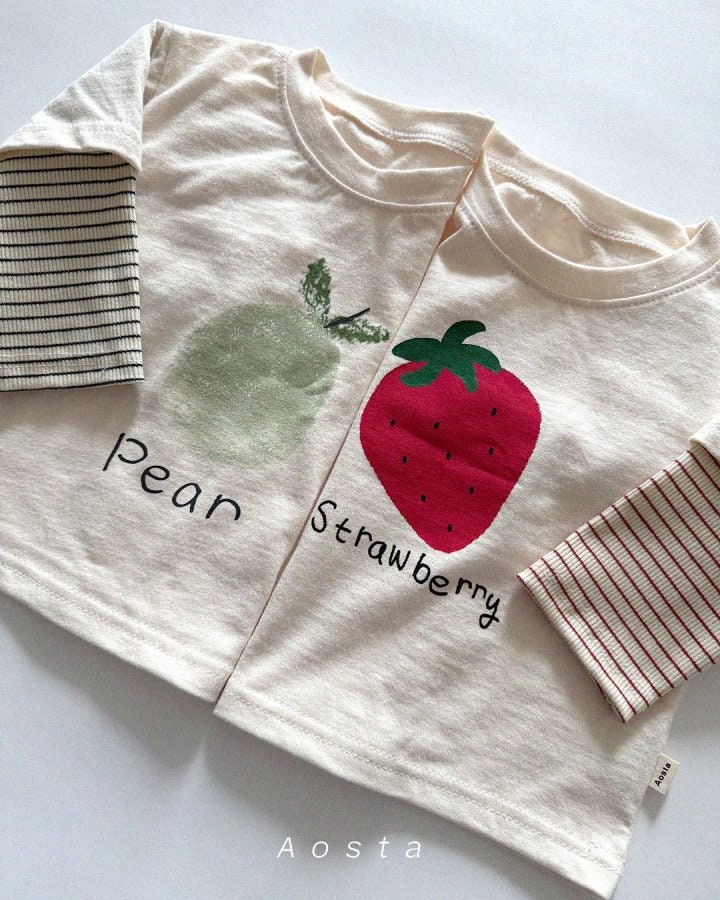 Aosta - Korean Baby Fashion - #babygirlfashion - Fruit Tee