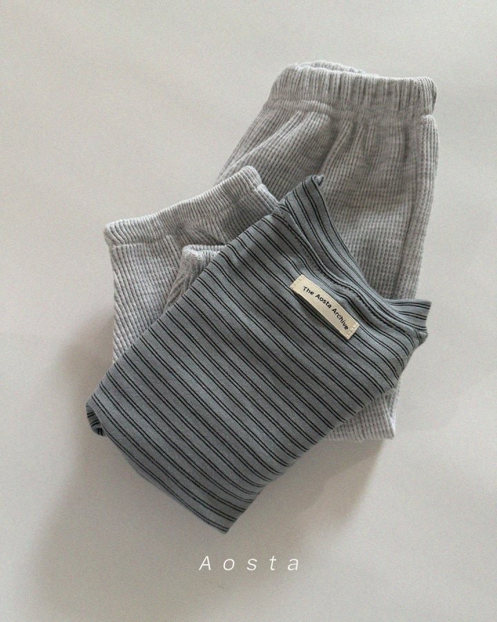 Aosta - Korean Baby Fashion - #babylifestyle - Waffle Pants - 7